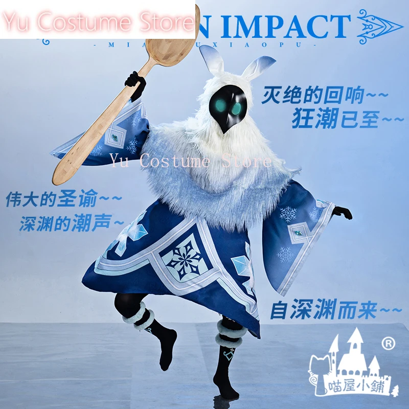 YuCostume Anime! Genshin Impact Cryo Hydro Pyro Abyss Mage Game Suit Gorgeous Uniform Cosplay Costume Halloween Party Outfit Men