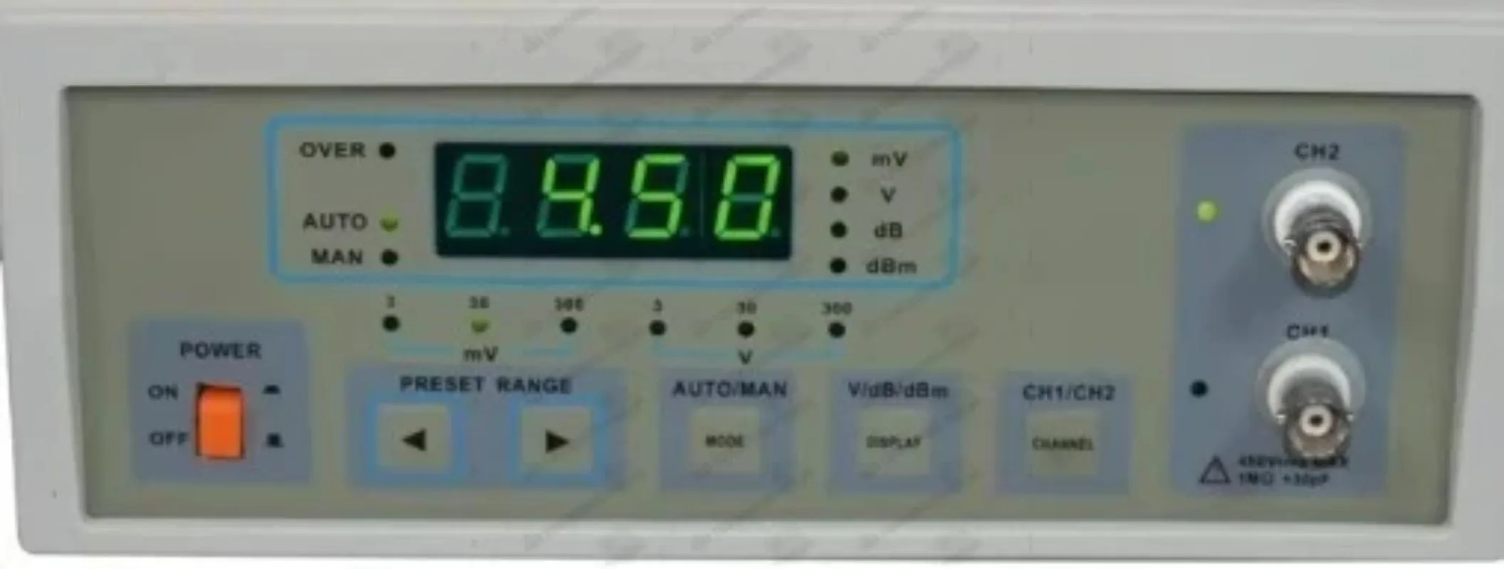 TVT-322D Digital Millivoltmeter, Manual Auto Compact 2HZ-2Mhz 300V Pointer AC Digital Millivoltmeter Reading Detector