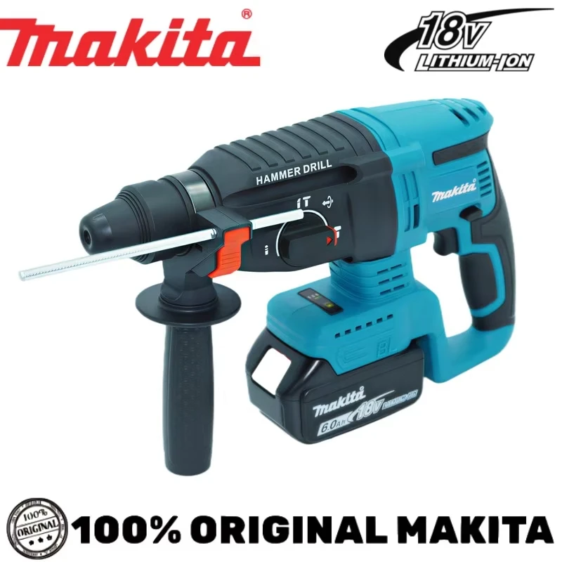 Makita DHR242 18V Brushless Rotary Hammer 2J Impact 24mm Concrete 4700 IPM 3 Mode ProfessionalHeavy Duty Tools
