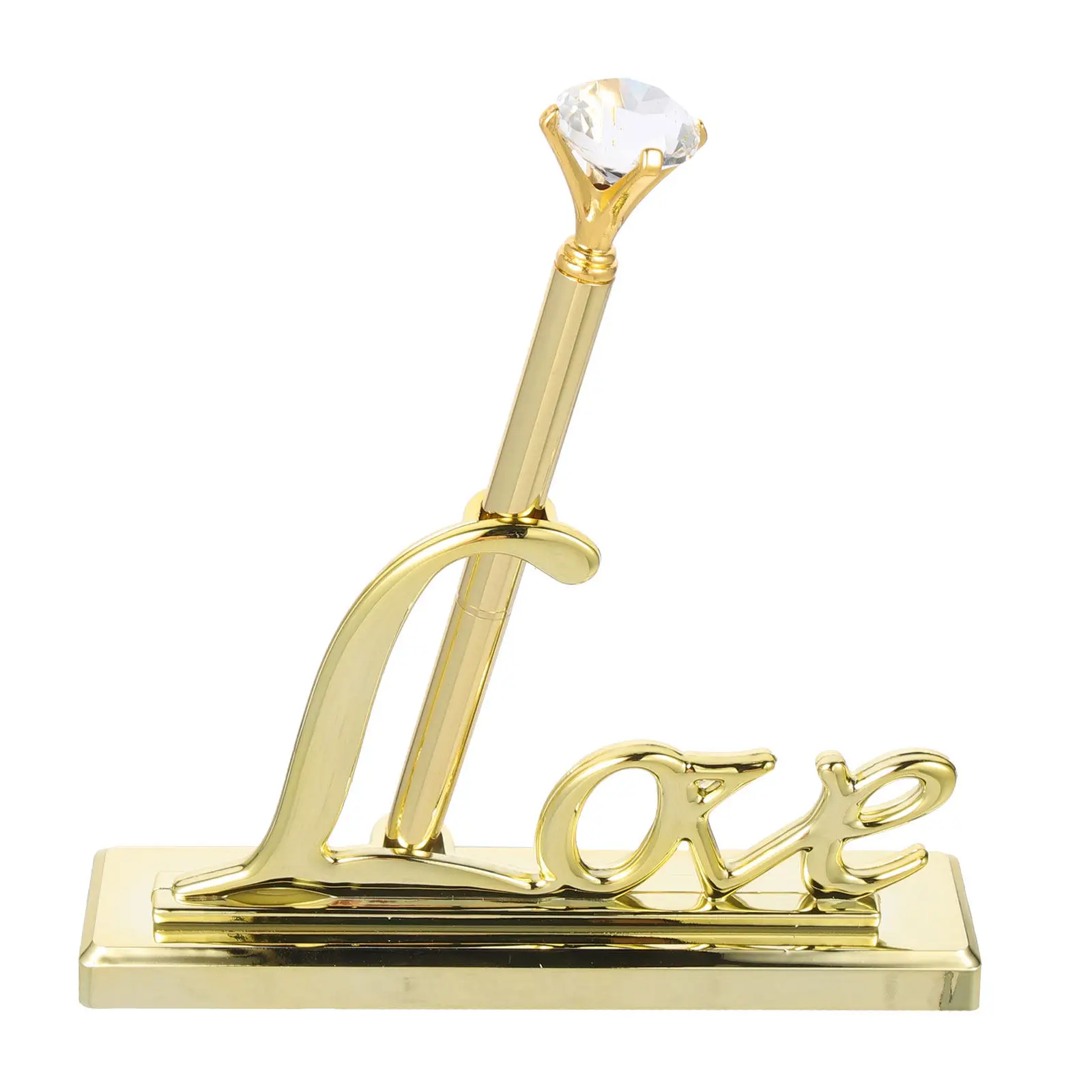 

Свадебная ручка из АБС-пластика, декоративная ручка для подписи в гостевой книге, для банкетов и вечеринок, элегантный стиль, с блестящими стразами, подарок на День святого Валентина