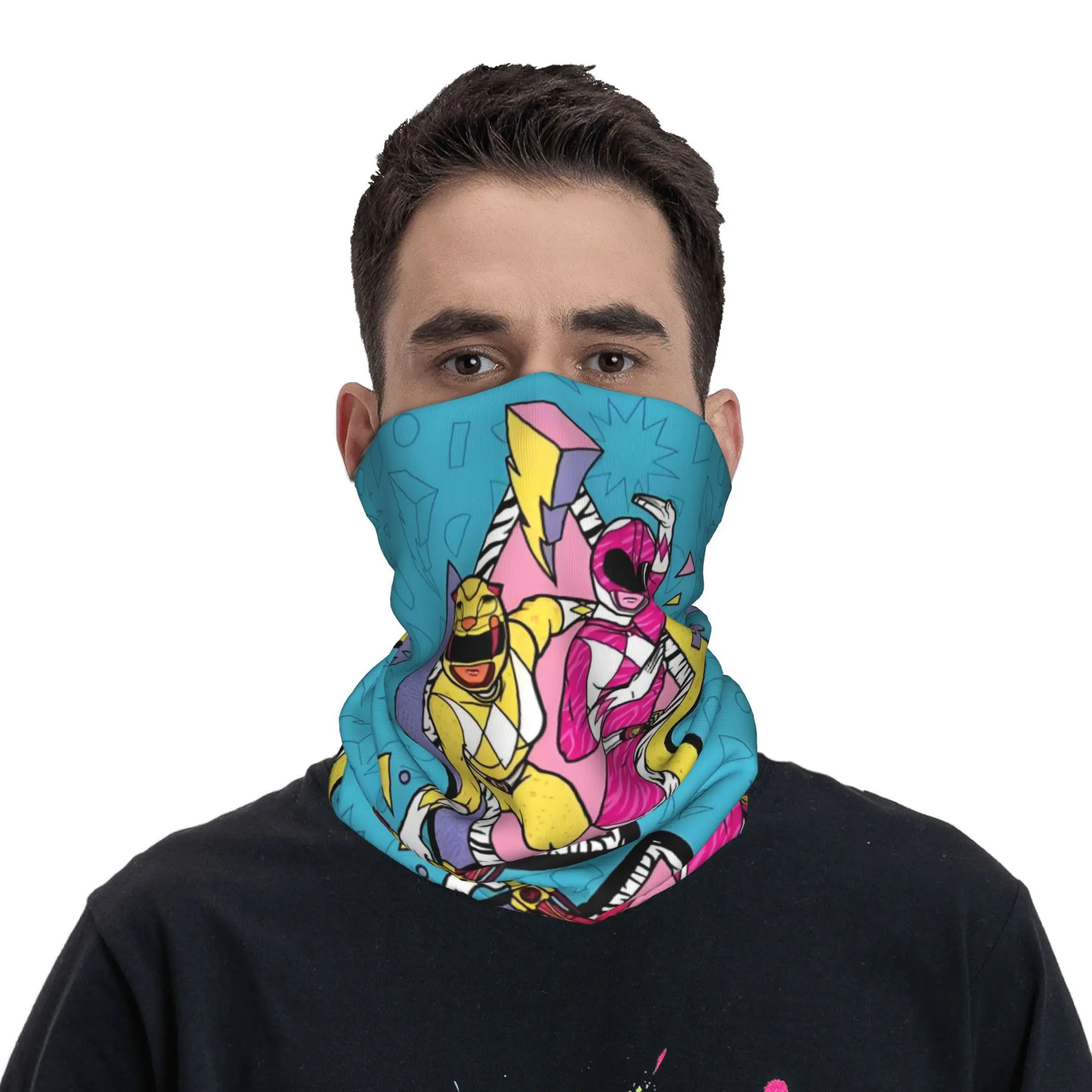 Personalizowana chusta na szyję S-Supers S-Sentais Anime Manga damska męska wiatroodporna zimowa bandana szalik do jazdy na nartach