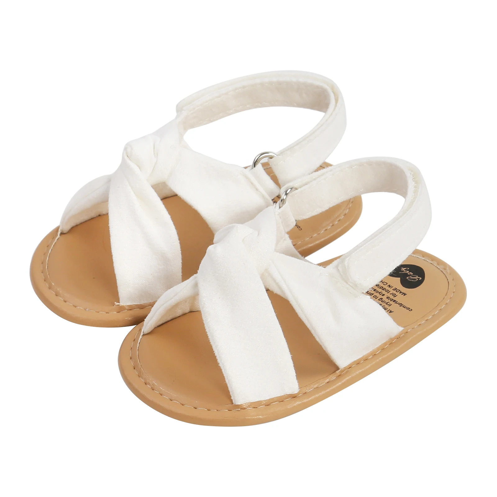 SXYPAYXS-Breathable Summer Baby Girls Sandals Toddlers Simple Style Solid Color Soft Sole Shoes Outdoor Indoor Prewalker