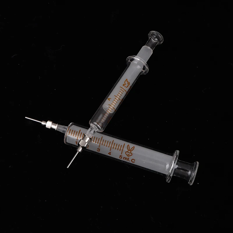 Glass Syringe Mobile Phone Repair Special Welding Oil Welding Container Syringe Metal Needle 2ml 5ml 10ml Syringe