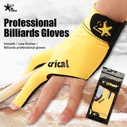 CRICAL Billiard Glove 3 Finger Fingerless Billiards Gloves Professinal LYCRA Gloves Right/ Left Hand Billiards Accessories