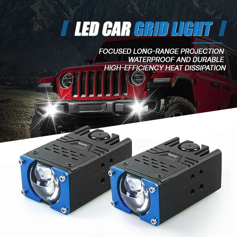 

4X4 Off-Road ATV UTV LED Spotlight Lights Bumper Fog Lamps Projector Lens For Car Auxiliary Work Lights Mini Driving Light