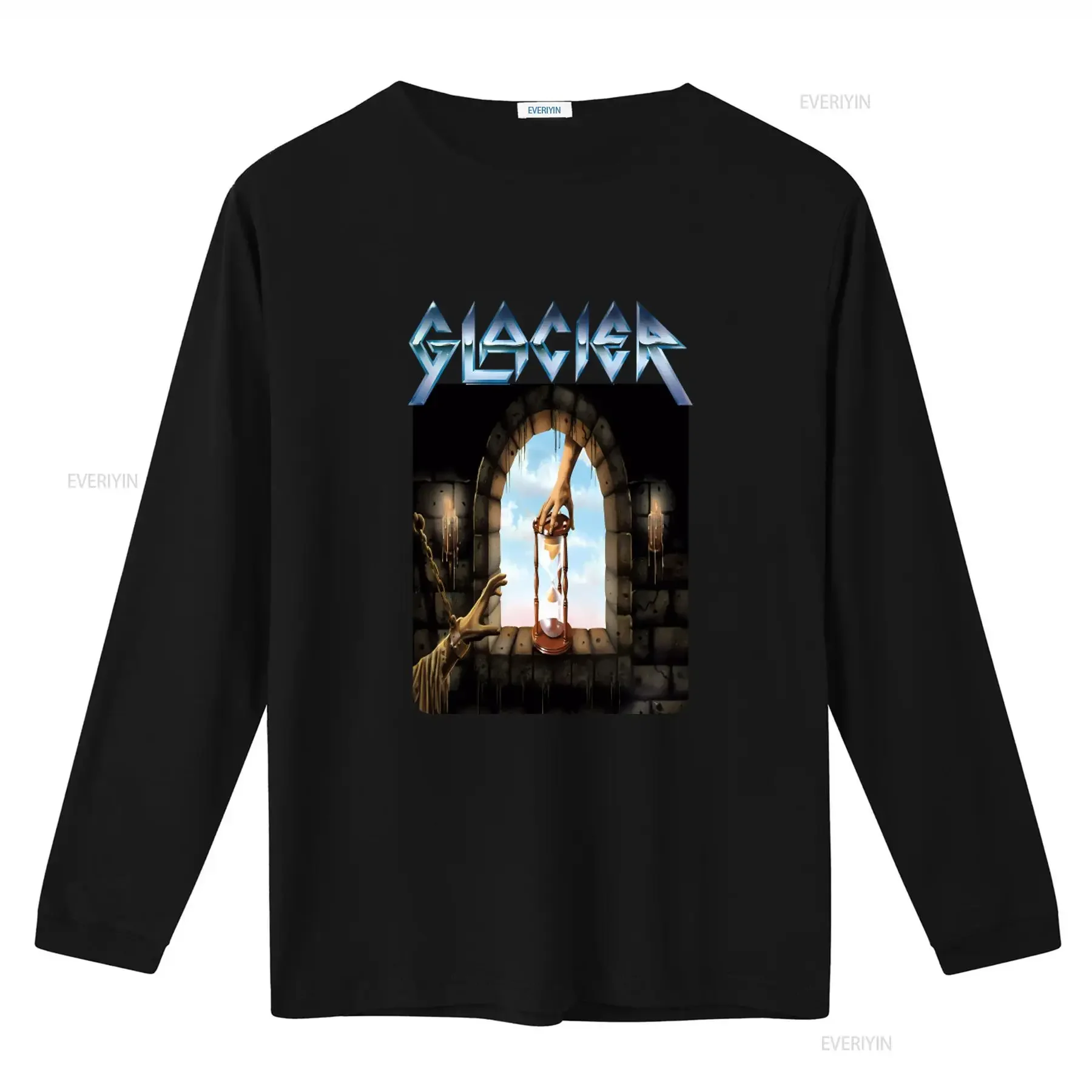 Glacier Hourglass Design T Shirt New DTG Available in S M L XL 2Xl 7Xl Sizes vintage Washed Comfortable Slightly Stylish Soft