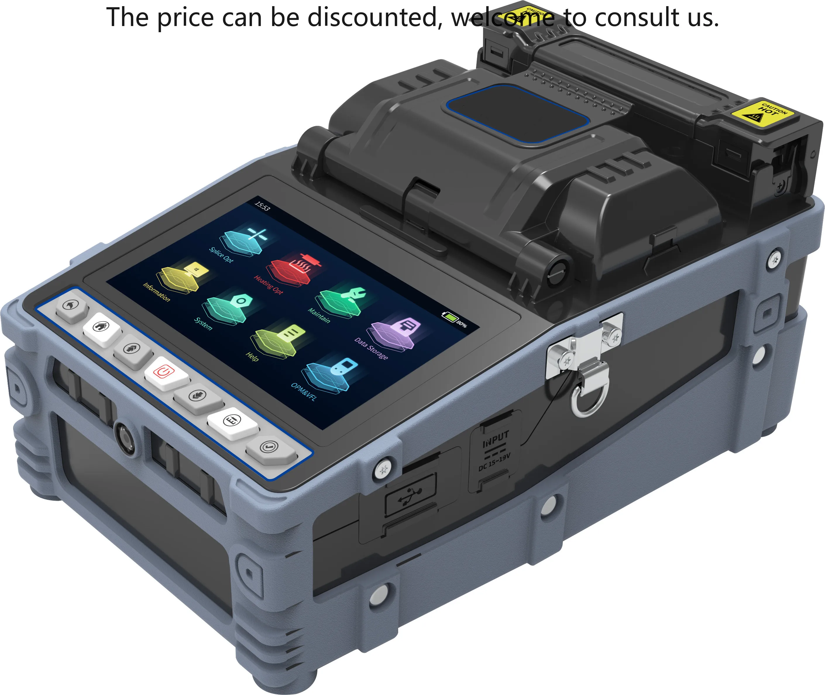 

Optical Fusion Splicer 7s Fast Splicing 18s Heating 4 Motors Ftth Fusion Splicer And With Power Meter VFL