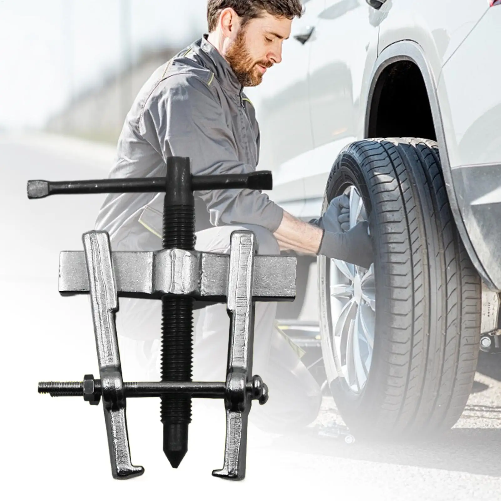 2-Jaw Puller Tool Adjustable Pulley Gear Separator Remover Bearing Pulling Device for Vehicle Machine Maintenance Automotive view 4