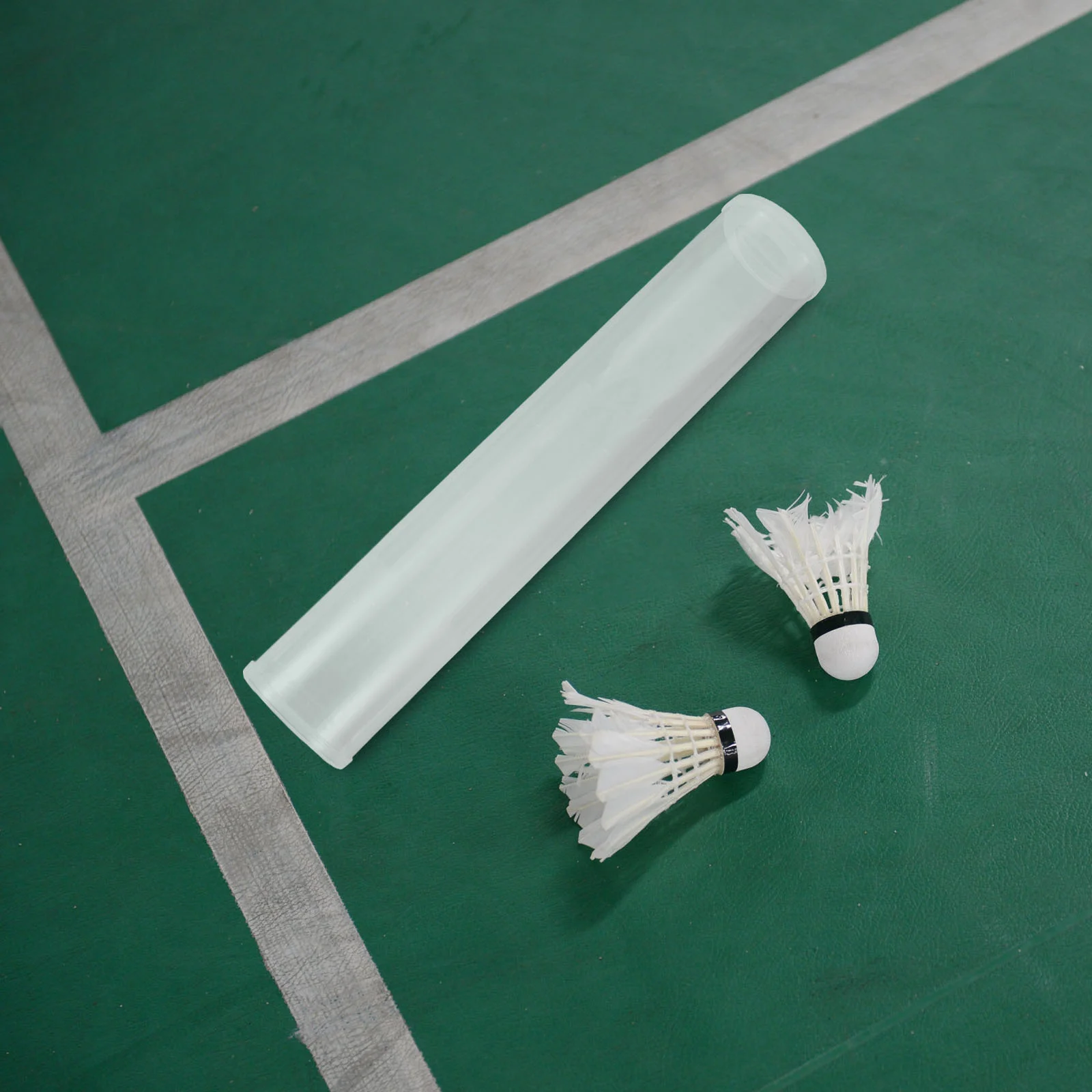 

Transparent 12 Ball Capacity Badminton Storage Tube Portable Shuttlecocks Holder Secure Compact Design for Outdoor Indoor Sports