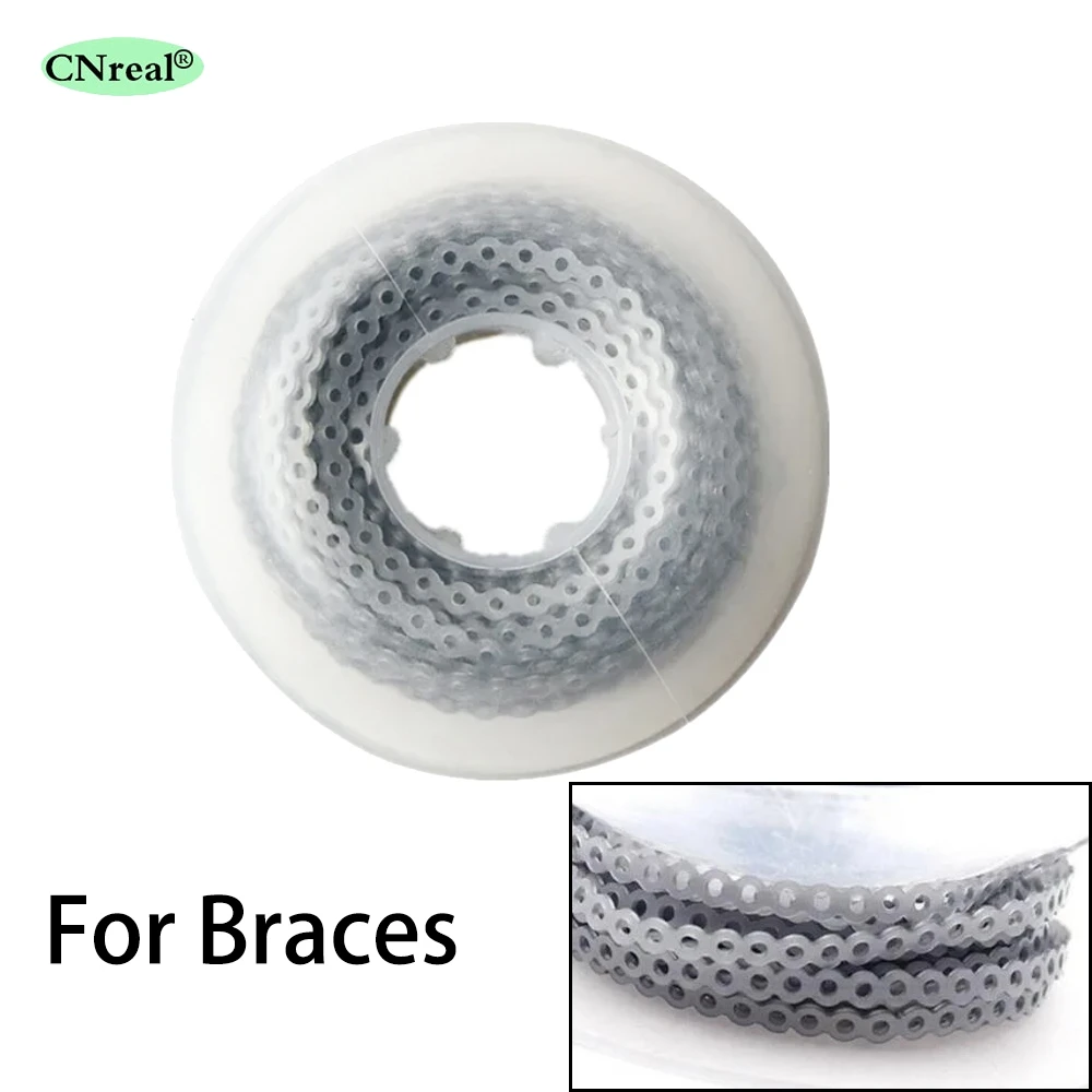 15 Feet/Roll Dental Orthodontic Elastic Ultra Power Chain Rubber Band Long/Short/Continuous Powerchains Dentistry Material Tools