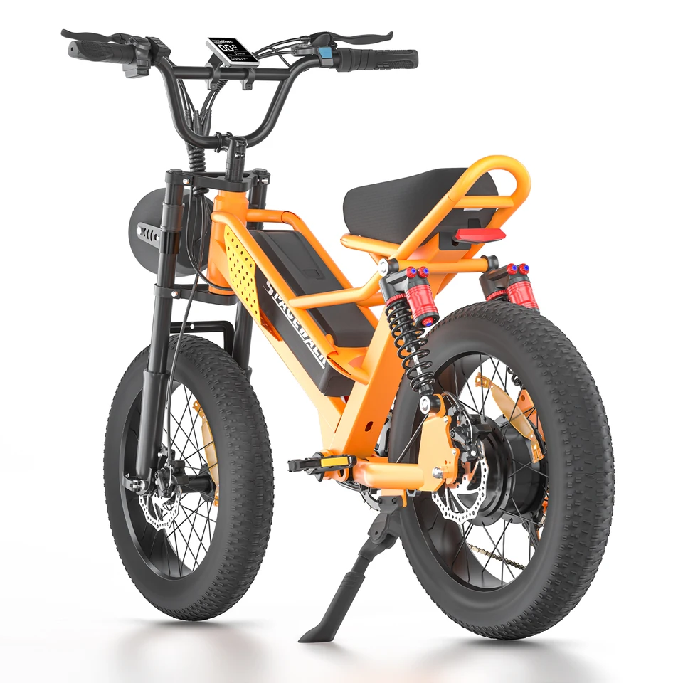 M6 electric bicycle peak 1500W motor 48v15.6ah battery 16 inch tire mountain e bike children riding mini Electric motorcycle image 4