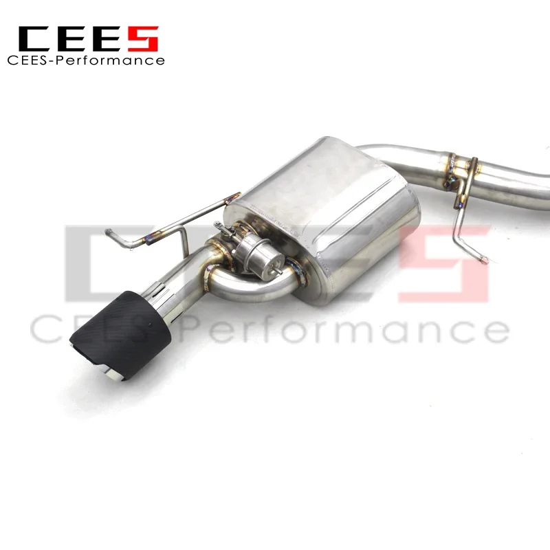 CEES Valved Catback Exhaust System For BMW BMW Z4 E89 2.5L/3.0L/2.0T/3.0T 2009-2017 Stainless Steel Carbon Fiber Tip Resonators view 5