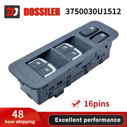 3750030U1512 Dossiler For JAC S5 V7 T6 Electric Power Window Master Control Switch Regulator Glass Lift Console 3750040U1510