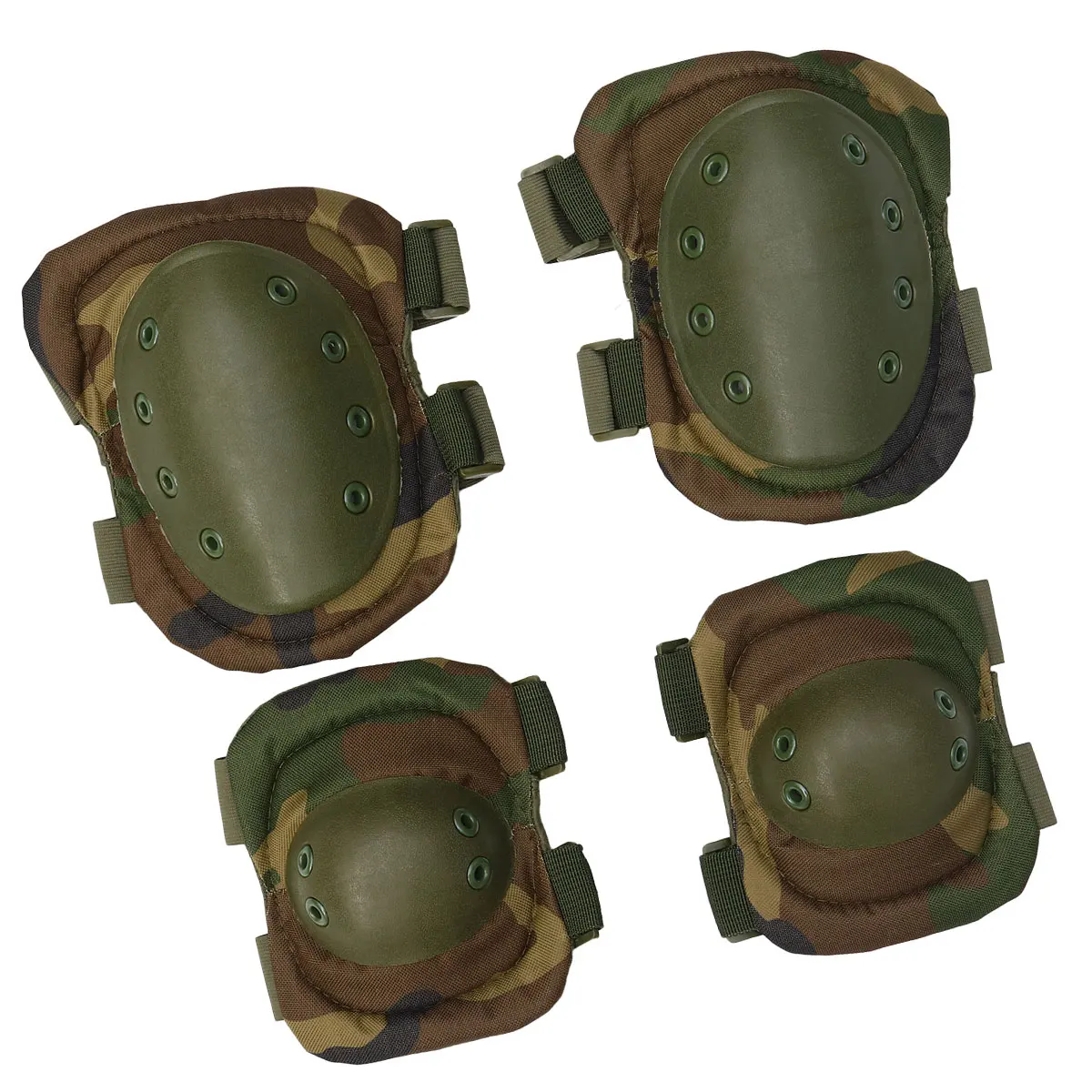 

1 Pair Anti-Collision Knee Pads Eva Thickened For Outdoor Sports Adjustable Strap Climbing Riding Basketball Support Gear