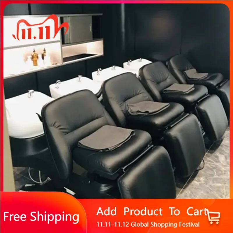 

Compact Chairs Shampoo Bed Salon Chair Equipment Beauty Luxury Shampoo Sink Recliner Elegantes Cama Champú Unique Furniture