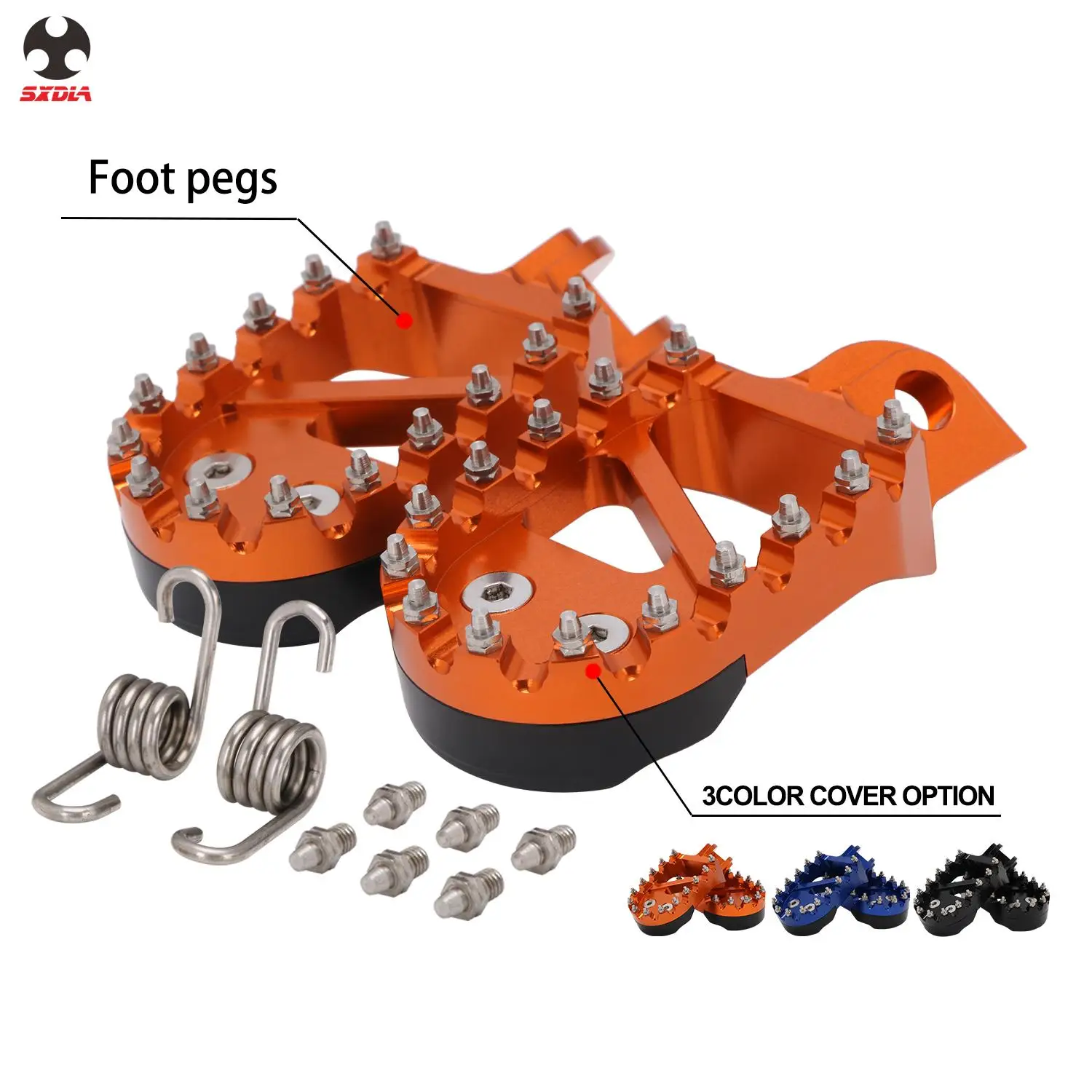 Foot Pegs Pedals Rest Footpegs For KTM SX XC EXC MXC SXS SMR RR 2T 4T Husqvarna TC TE FE FS 125 150 250 350 450 500 525 600 ADV