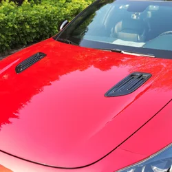 Car Hood Air Hole Trim Cover Engine Heat Dissipation Outlet Frame Decoration For Kia Stinger 2018-2023 Exterior Mouldings