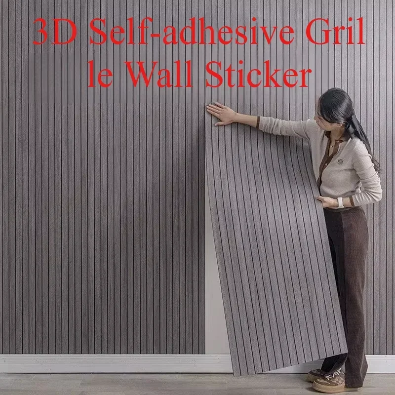 Room DecorationSelf-Adhesive Foam 3D Wall Sticker, Brick Wallpaper, Waterproof DIY Decorative Panel For Ceiling, Living Room, Re