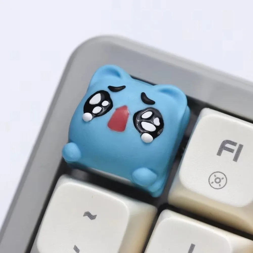 BugcatCapoo Love Poor Cute Expression Resin Personalized Mechanical Keyboard Single Customized Keyboard Cap Cross Axis Keyca