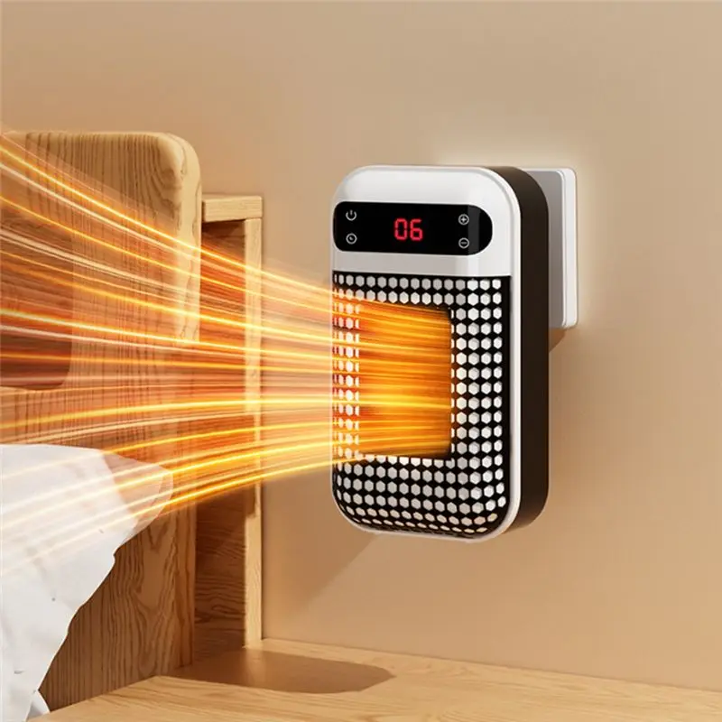 A67P-Portable Heaters For Indoor Cordless Powered Heater 500 Watt Heater For Winter Remote Heater+LED Display