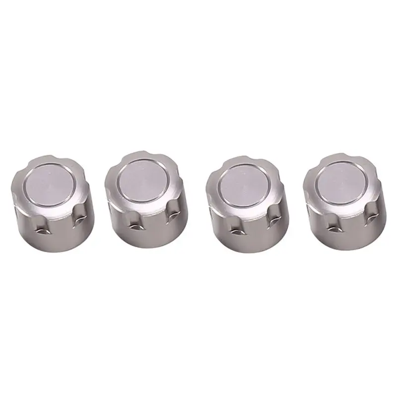 T84C-4PCS الألومنيوم مركز قفل الجوز المعادن عجلة قبعات المكسرات ل محوري SCX10 Traxxas TRX4 1/10 RC الزاحف قطع غيار السيارات
