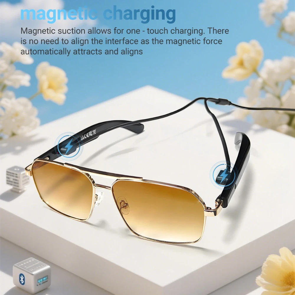 Spesifikasi Kacamata Pintar GT-31 Terjemahan Kacamata Hitam Kontrol Suara Musik Kacamata Tahan Air