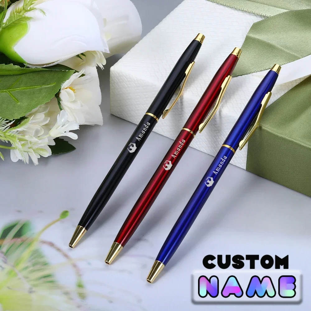 Business Simple Ballpoint Pen Personalized Custom Pens Student School Teacher Gift Pen Office Supplies Stationery Wholesale