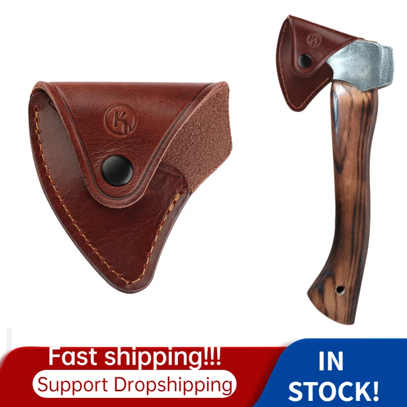 Portable Leather Axe Cover Survival Hatchet Soft For Axe Sheath Outdoor Camping Blade Protection Tools Hunting Accessories hot！