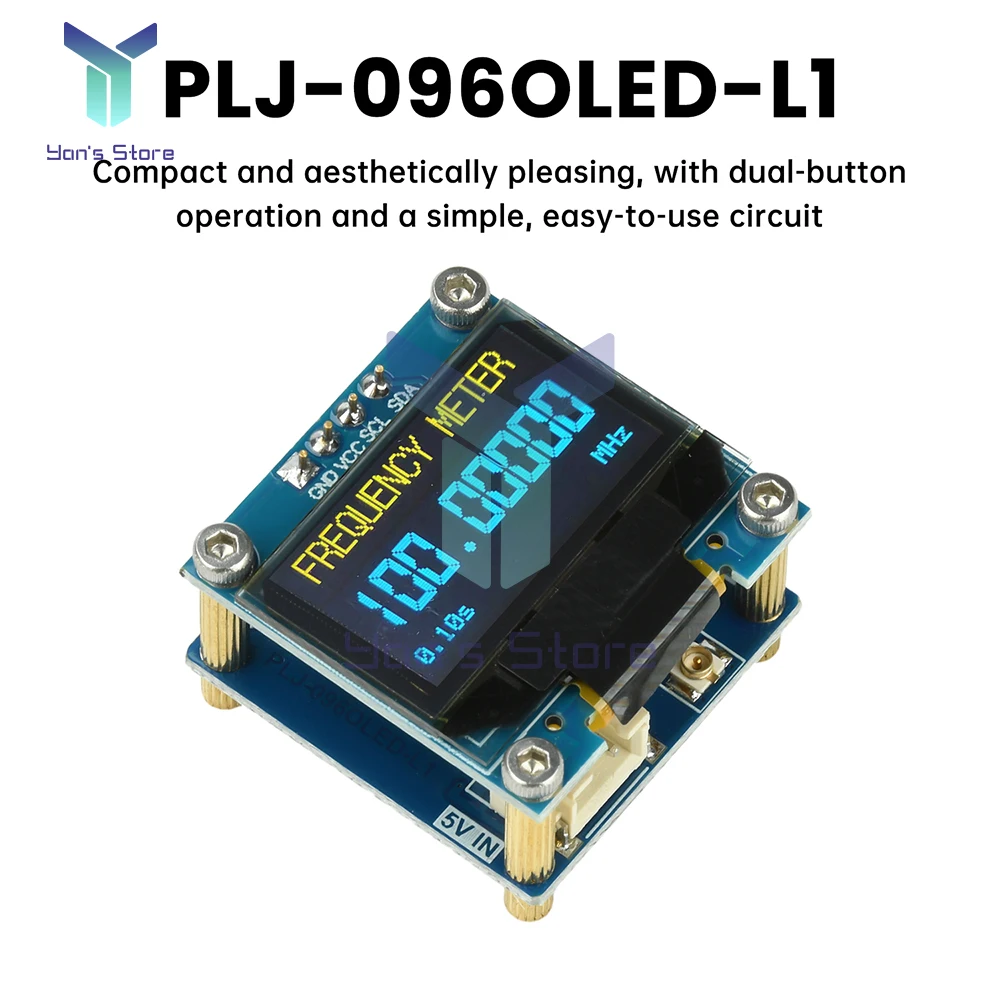 1 كيلو هرتز-100 ميجا هرتز الترددات اللاسلكية عداد الترددات اللاسلكية عالية الدقة الرقمية تردد متر قياس لاختبار مضخم الراديو لحم الخنزير وضبط الهوائي