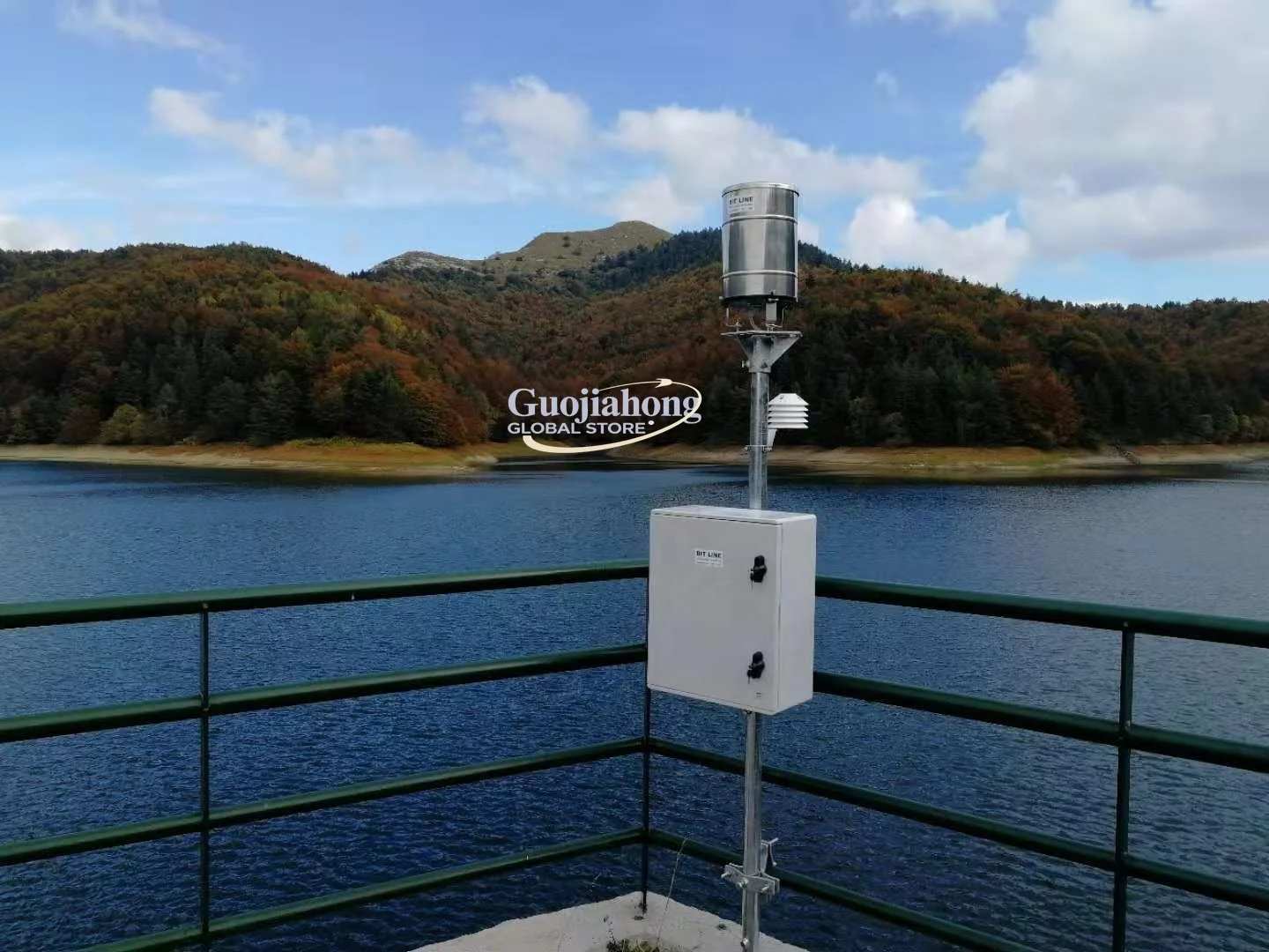 고품질 리카 RK400-01 금속 펄스 출력 티핑 버킷 강우계 재고 제공