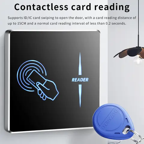 Slim Metal 125kHz RFID Reader, Wiegand26/34 Access Control Reader, RS232, RS485, UART TTL formats for Commercial Security System
