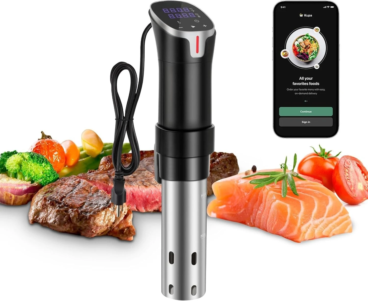 Digital Sous Vide Precision Cooker - 1100W App Controlled Precision Sous Vide