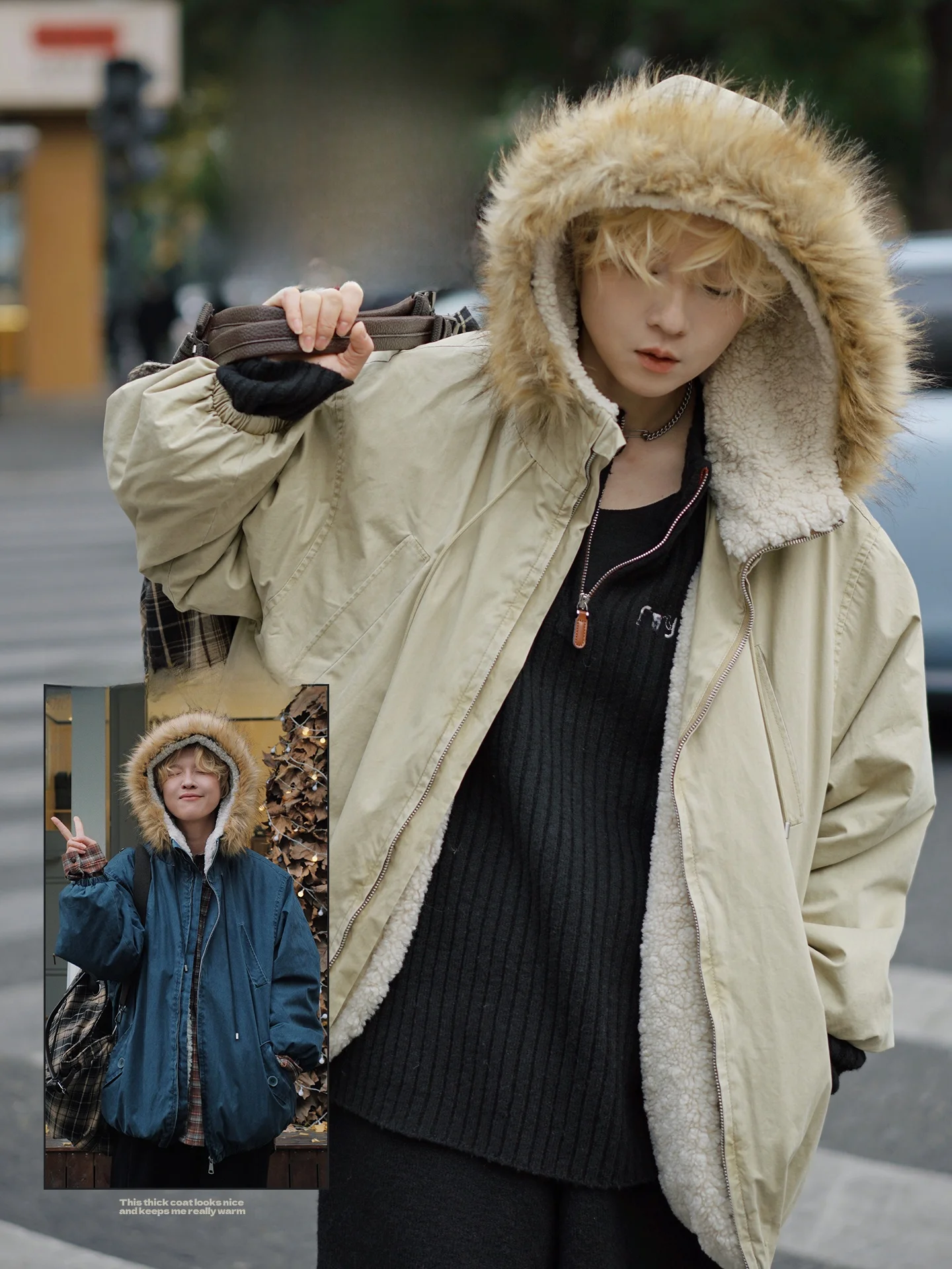 

Пальто-парка женское STILLYOU в стиле ретро с воротником из искусственного меха, свободного кроя, теплая рабочая одежда, длинный рукав, застежка-молния