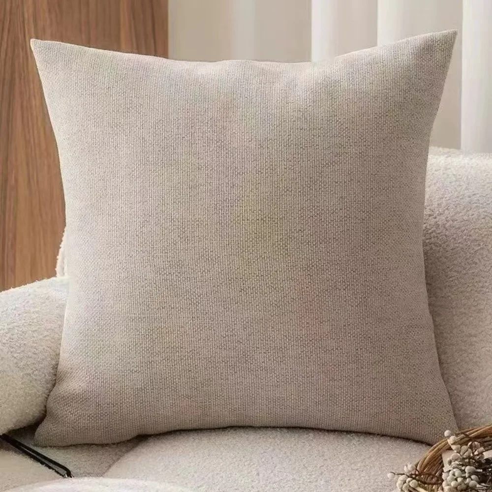 

Cotton Linen French Medieval Style Pillowcase Black Border Retro Cushion Cover Wear-resistant Dirt-resistant Waist Pillow Cover