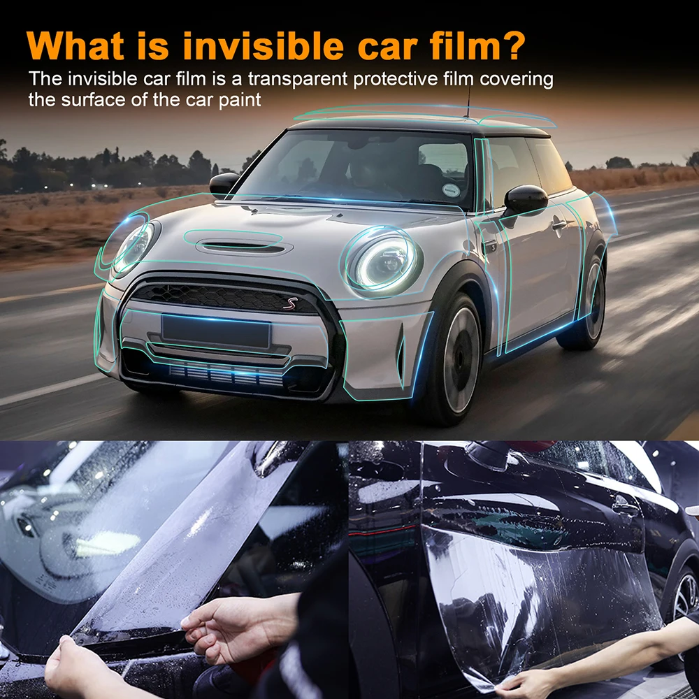 AMBERMILE Paint Protection Film for Mini F56 Cooper S 2-doors 2022 2023 2024 Clear Bra Kit 8.5mil Body Sticker Pre Cut PPF TPU