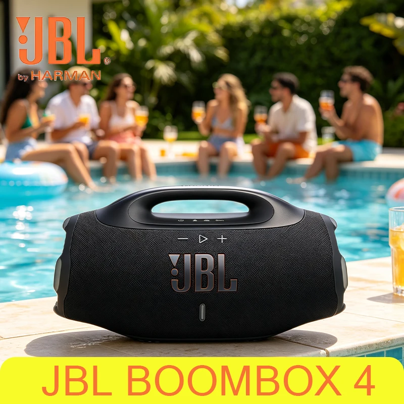 JBL Boombox 4 Portable Bluetooth Speaker Large Outdoor Wireless Speaker IP67 Waterproof Dustproof Powerful Bass Long Playtime