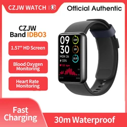 ZZYSMART 2024 New IDB03 Smart Bracelet For Men Women Bluetooth Call Fitness Tracker 3ATM IP68 Waterproof Heart Rate Long Battery