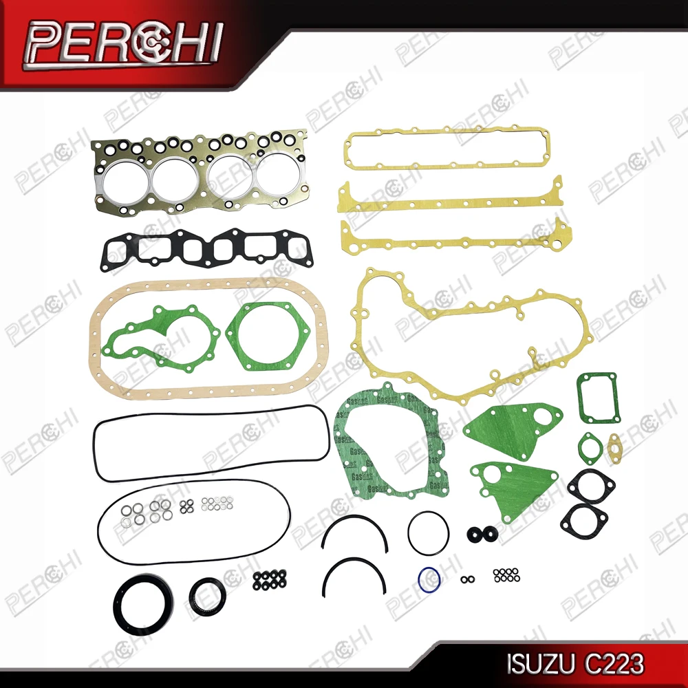 For ISUZU Pickup KB 2.2 D 4WD 1983-1988 C223 Engine Cylinder Head Gasket Kit Overhaul Full Set 5878108422 5878112550