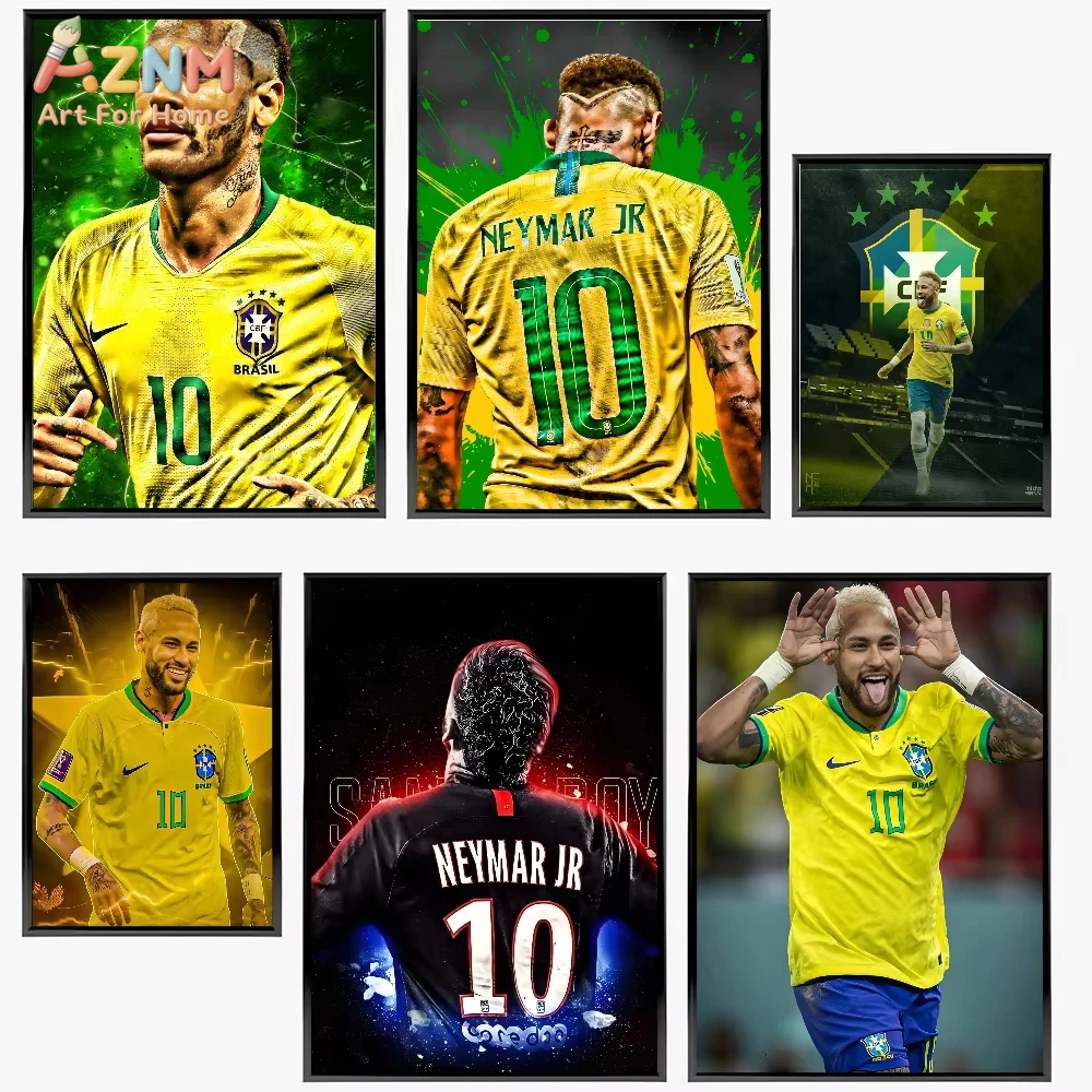 

1pc N-Neymar Poster Poster Paper Print Home Living Room Bedroom Entrance Bar Cafe Art Painting Decoration