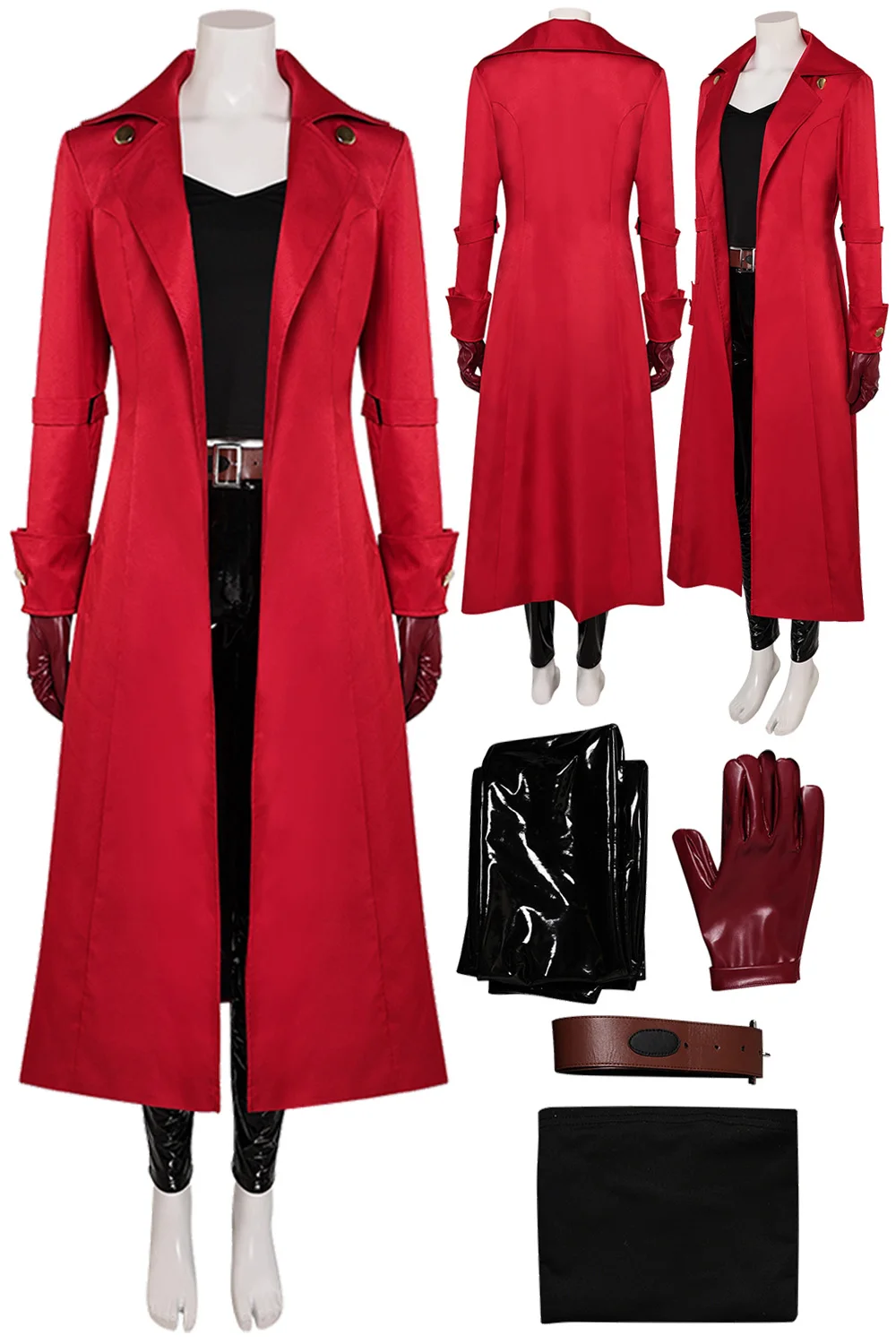 

Frankenstein Cosplay The Bride Lady Costume Red Set Cartoon TV Biological Commando Outfits Women Fantasia Outfits Halloween Suit