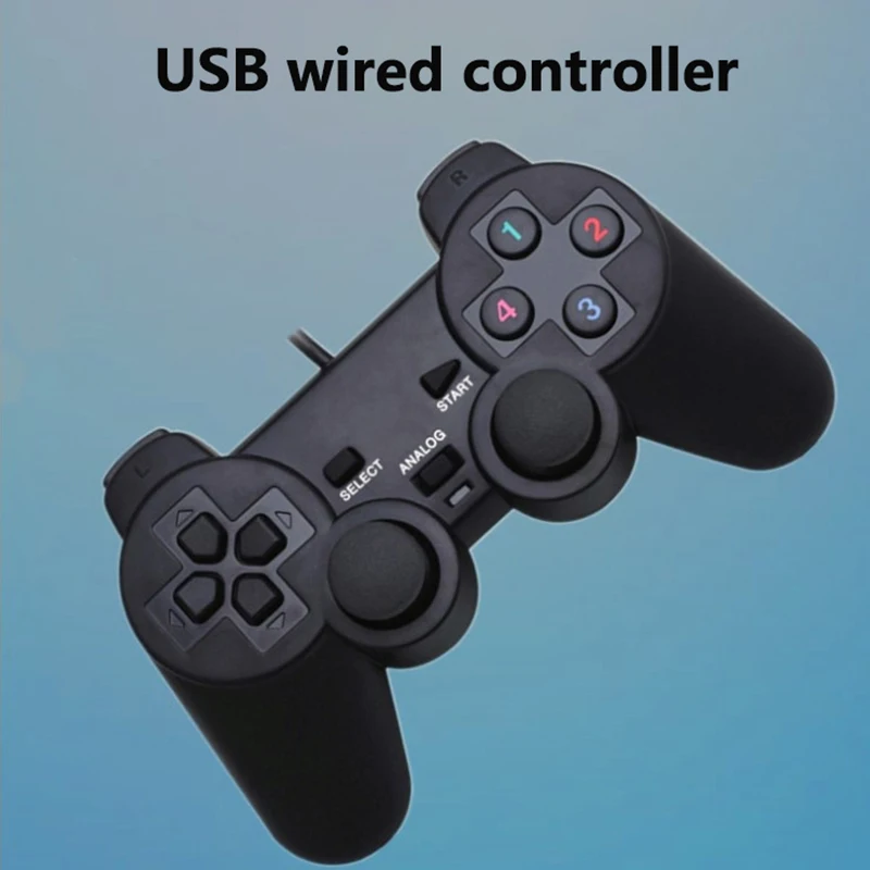 Data Frog Wired Gamepad For PS2 Controller For PS2 Joystick For Playstation 2 Vibration Shock Joypad Wired USB PC Control