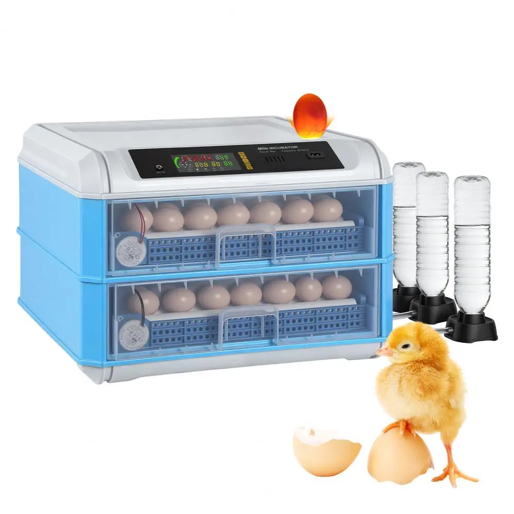 120 Egg Incubators, Large Automatic Egg Turning & Temperature Control, Smart Poultry Hatcher for Chicken Duck Goose Quail Bird