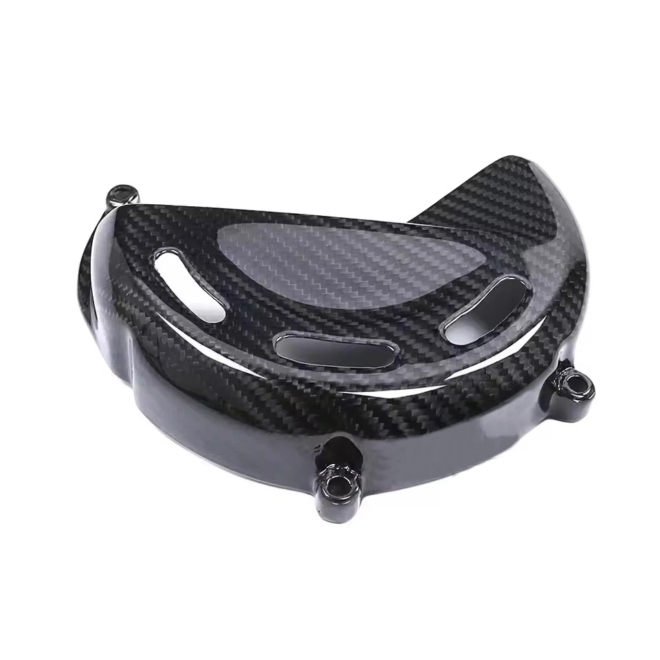 Motorcycle Carbon Fiber Dry Clutch Cover Right Engine Case Protector For DUCATI Panigale V4 V4S V4R Streetfighter Multistrada V4