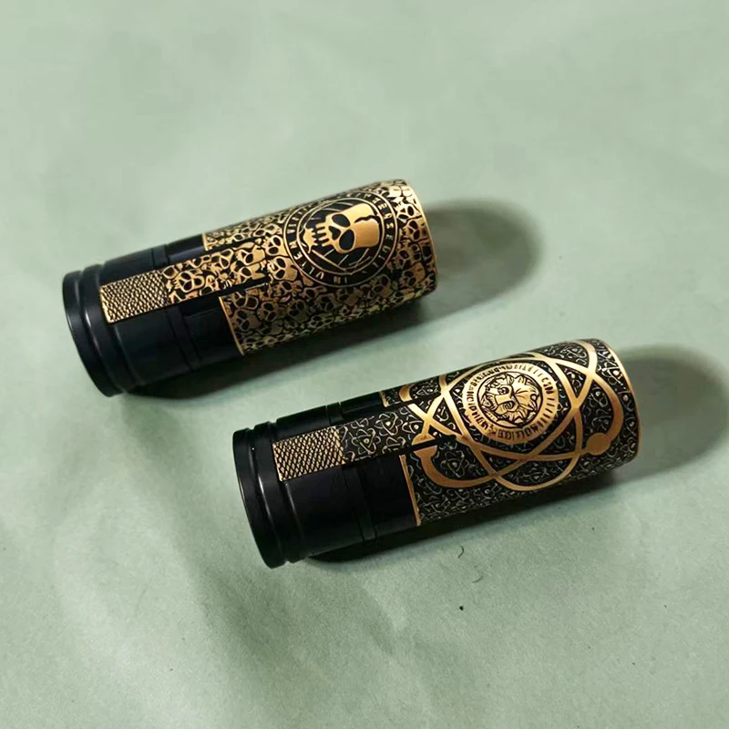 

MK2 Special Mechanical Mod Albert Gammon CipherSkull Limited Edition Brass 26mm Single 18650 Battery Fit with Spare Parts
