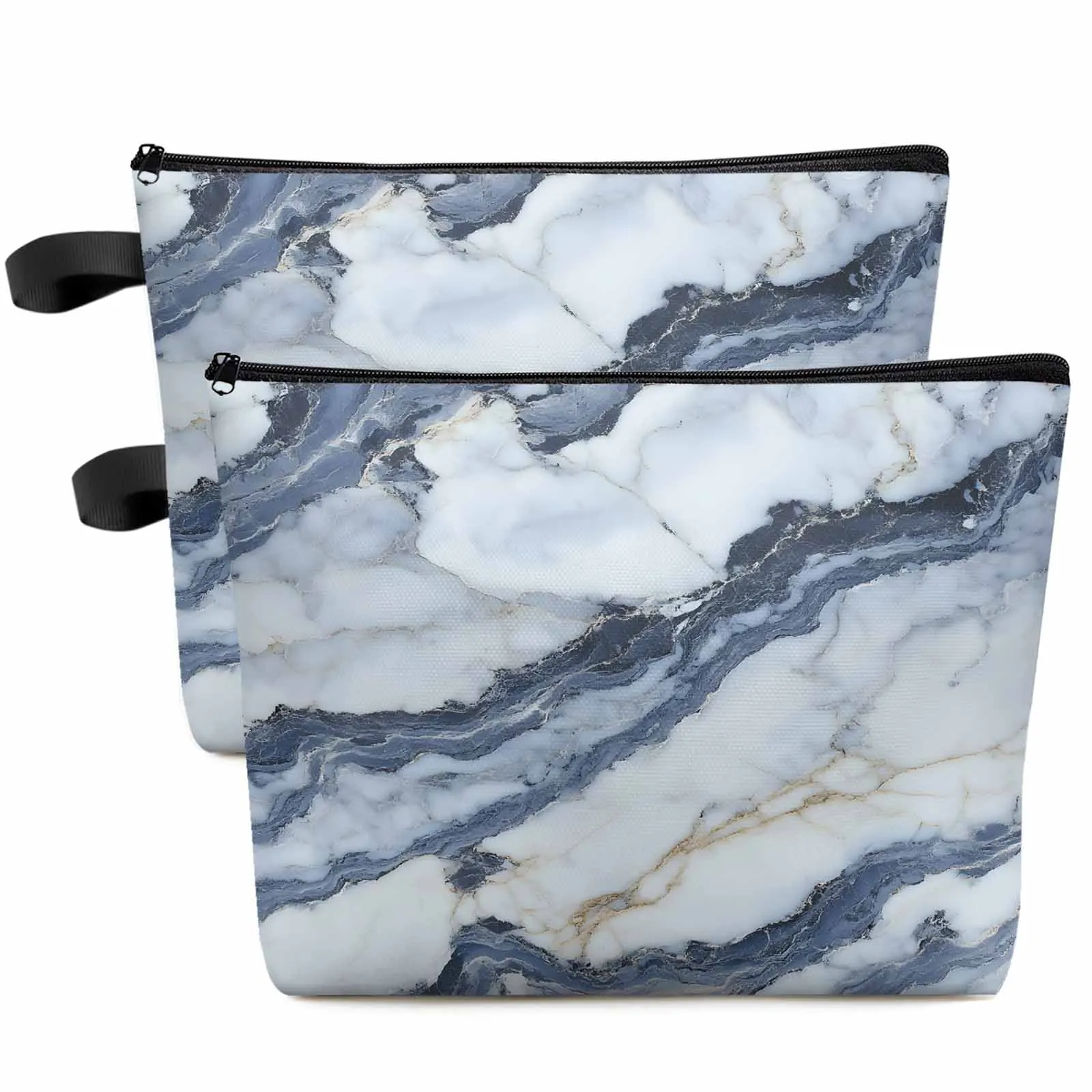 

Modern Abstract Marble Large Capacity Travel Cosmetic Bag Portable Makeup Storage Pouch Women Waterproof Pencil Case