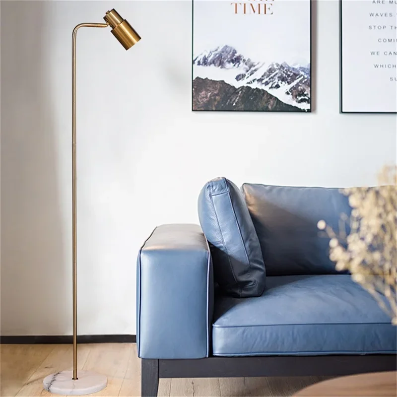 COLIN Nordic Floor Lamp Simple Modern LED Standing Marble Lighting Decorative Living Room Study Bedroom