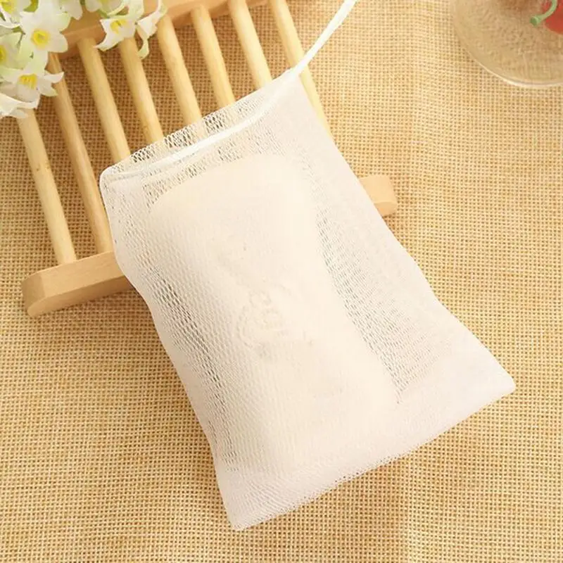 1/2Pcs Soap Foaming Net Mesh Bags Bath Washing Tools Face Body Cleaning Bubble Helper Mesh Deep Cleaning Delicate Foam Net