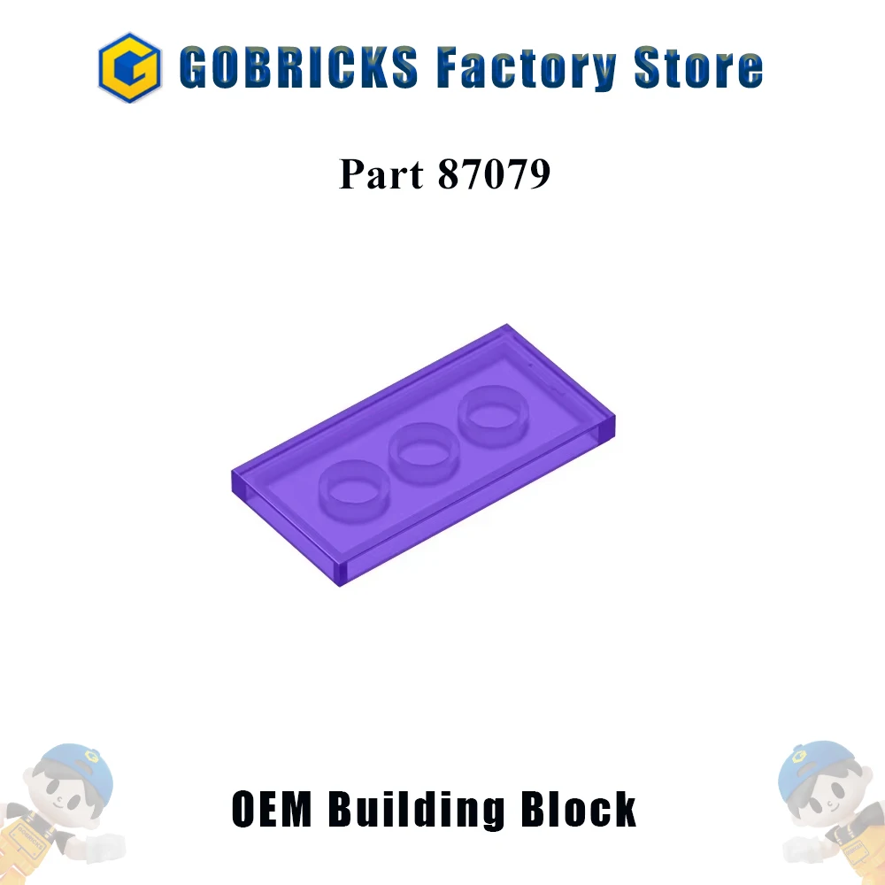 

Конструктор gobrick, сборные кубики 10 шт., MOC Tile 2x4, совместим с 87079, развивающие творческие игрушки «сделай сам», детский подарок