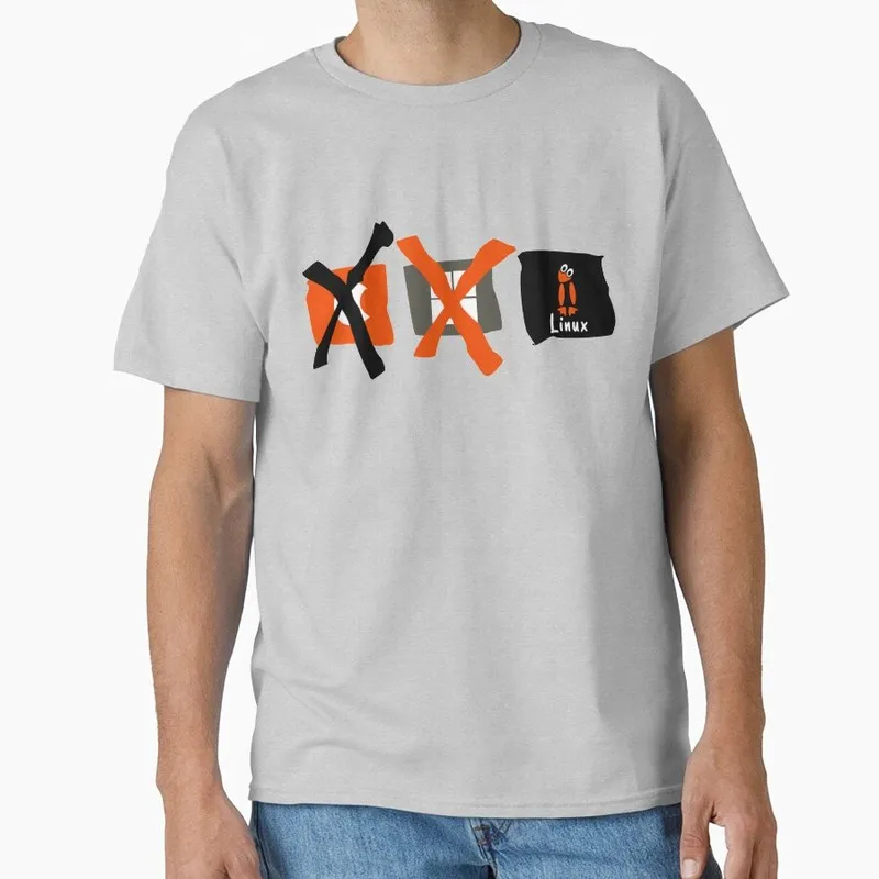 Linux the best alternative Linux Operating System Graphic T‑Shirt Short Sleeve Tees Geek IT Developer Fan Gift Streetwear S-6XL