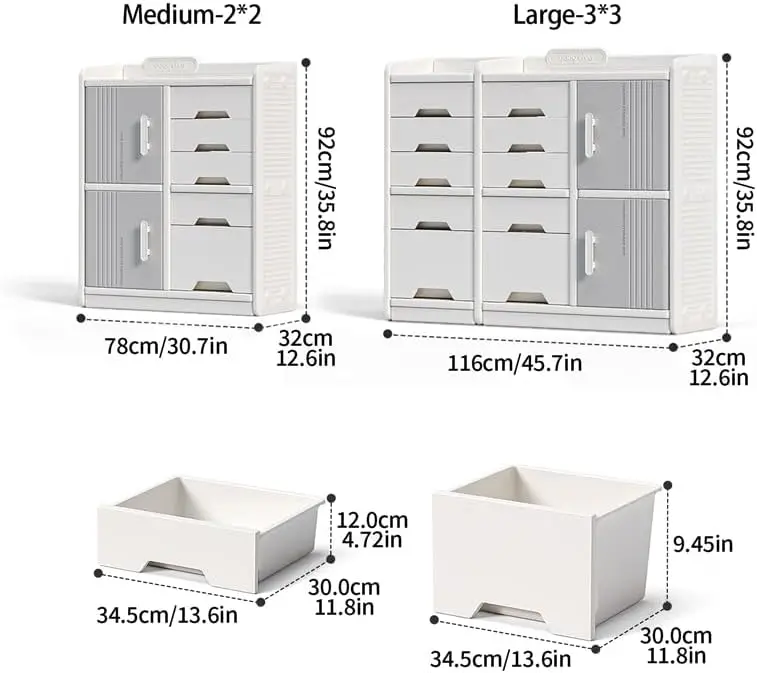 Kids Toy Organizers And Storage With Pull-Out Drawers, Open Cabinet,Multipurpose Bookshelf To Organize Toy For Playroom,